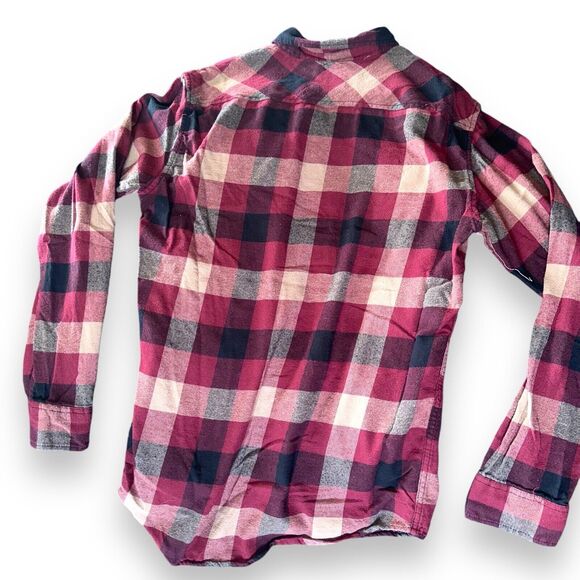 Checkered Plaid Cotton Button Down Tavern Grunge Flannel Mens XL Lumberjack - Picture 14 of 16